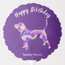 Beagle Hound Hund Silhouette PPY&B Spaß Geburtstag