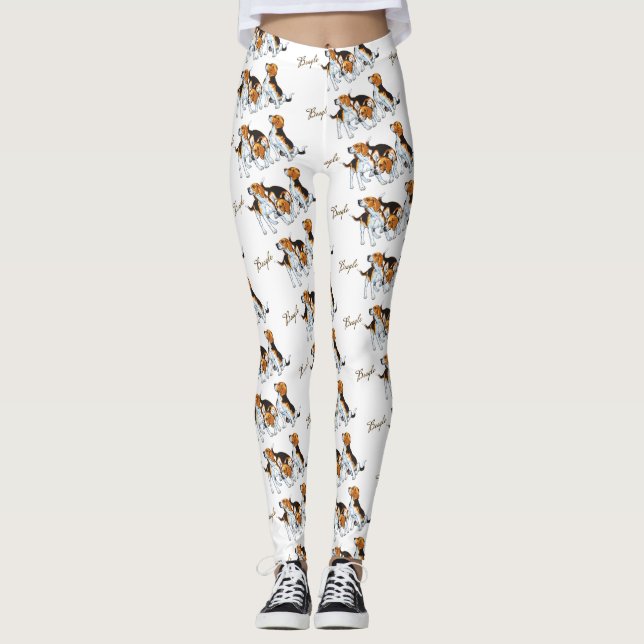 Beagle Hounds Leggings (Vorderseite)