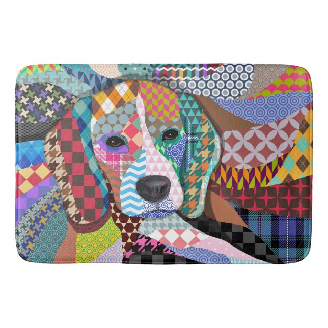 Beagle Hund 161 Badematte (Vorderseite)