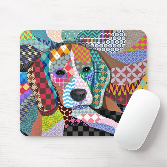 Beagle Hund 161 Mousepad (Mit Mouse)