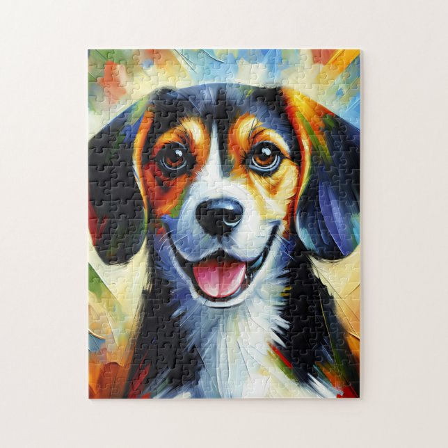Beagle Hund Akrylic Print Hund Lover Geschenk Puzzle (Vertikal)