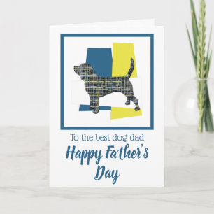 Beagle-Hund Dreifarben-Vatertagskarte Karte