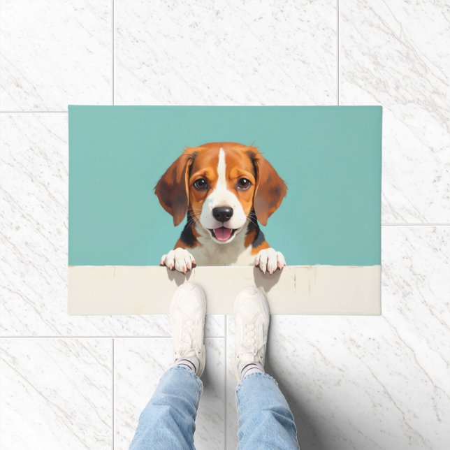 Beagle Hund Fußmatte Kunst (Indoor)