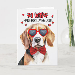 Beagle Hund gemacht für die Liebe Sie Valentine Feiertagskarte