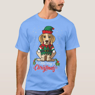 Beagle Hund grüßt Weihnachten Weihnachtskostüm Pr T-Shirt