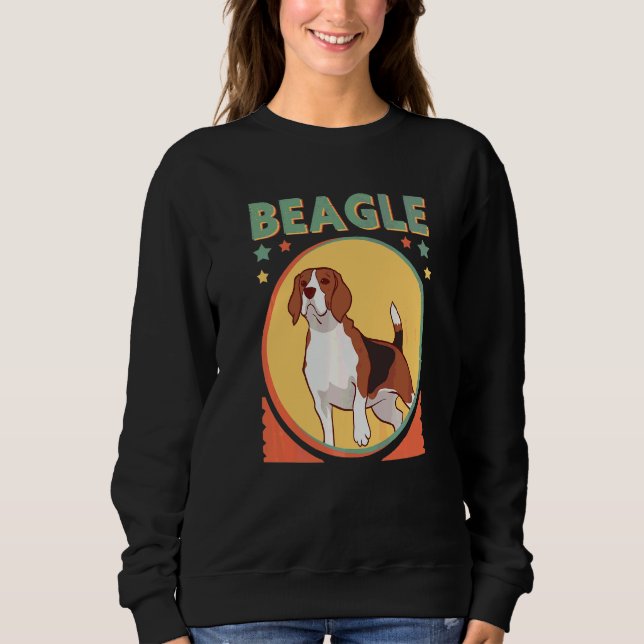 Beagle Hund Hundebesitzer Beagle Sweatshirt (Vorderseite)