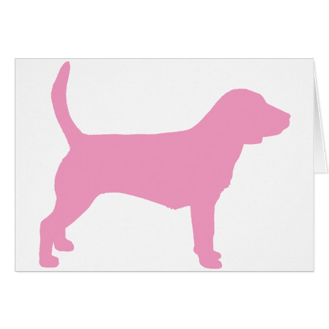 Beagle-Hund (im Rosa) (Vorderseite (Horizontal))