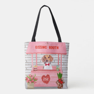 Beagle-Hund Kussstand zum Valentinstag