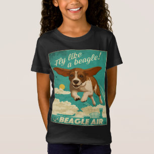 Beagle Hund Luft T-Shirt