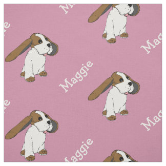 Beagle Hund mit dem Namen Blush Pink Stoff von der