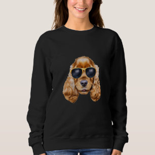 Beagle-Hund mit Sonnenbrille Welpe Haustier Tier Sweatshirt