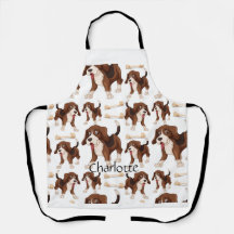 Beagle Hund nahtlos Muster Individuelle Name