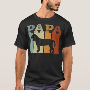 Beagle-Hund oder Welpenbesitzer Vintage-PAPA Retro T-Shirt