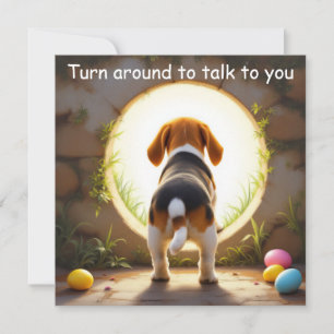 Beagle-Hund - Ostern Feiertagskarte