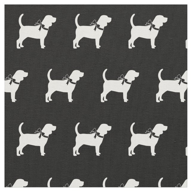 Beagle Hund Silhouette Haustier Stoff (Nahaufnahme)