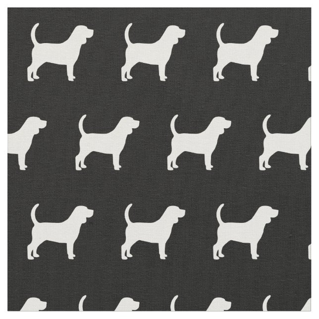 Beagle Hund Silhouette Haustier Stoff (Nahaufnahme)