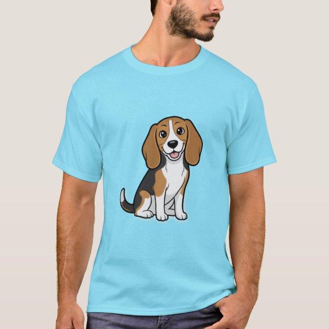 Beagle-Hund T-Shirt (Vorderseite)