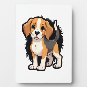 Beagle-Hund-T-Shirt Fotoplatte