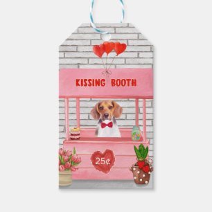 Beagle Hund Valentinstag Kissing-Stand Geschenkanhänger