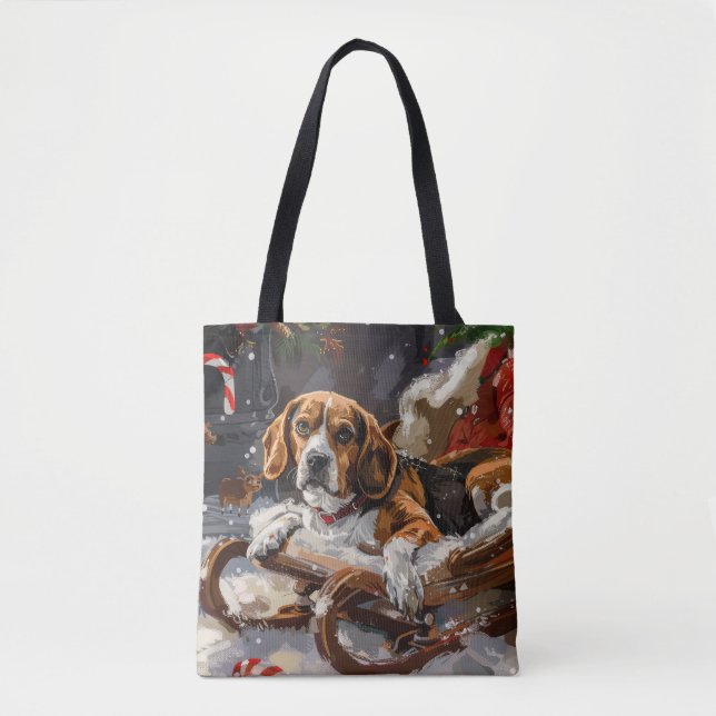 Beagle Hund Weihnachten (Vorderseite)
