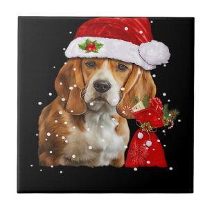 Beagle-Hund-Weihnachts-T-Shirt Weihnachts-Hund Wes Fliese