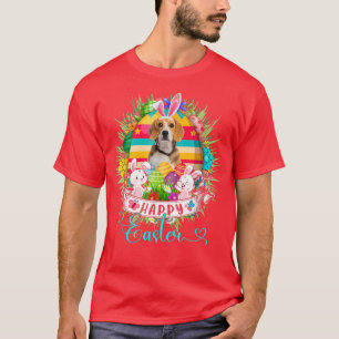 Beagle Hund zu Ostern Eier Basket Bunnies Happy Ea T-Shirt