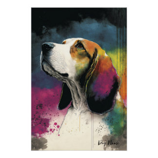 Beagle Hund - Zusammensetzung 001 Poster