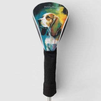 Beagle Hund - Zusammensetzung 004 Golf Headcover