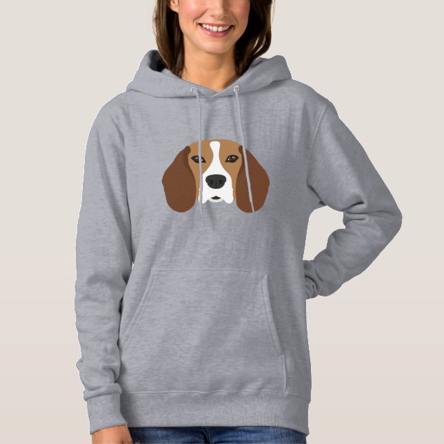Beagle-Hunde-Hoodie Hoodie (Vorderseite)