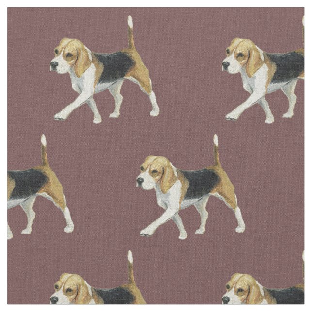 Beagle Hunde Kunststoffe Stoff (Nahaufnahme)