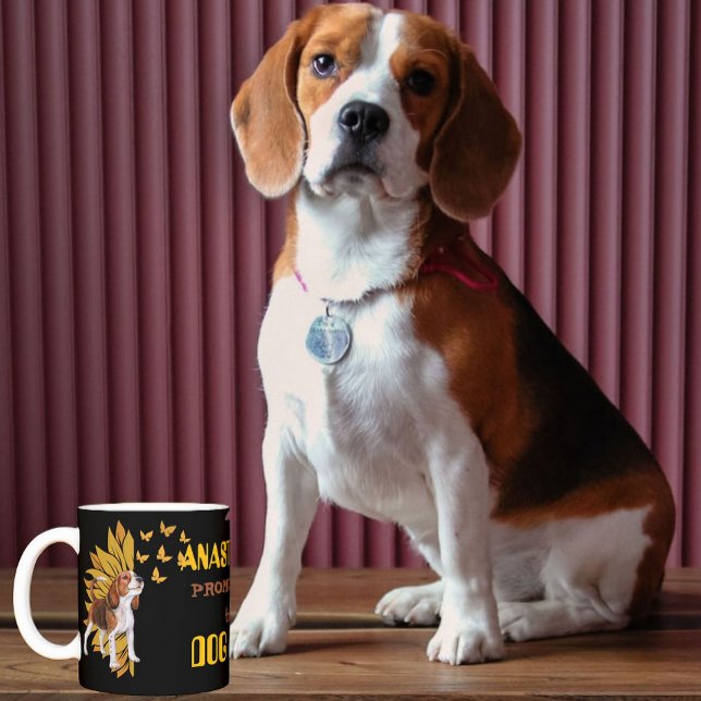 Beagle Hunde Mama Welpenbesitzer Adoption Haustier Kaffeetasse (Von Creator hochgeladen)