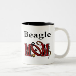 Beagle Hunde MAMA Zweifarbige Tasse