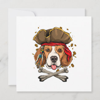 Beagle Hunde Pirate Piratenflagge Flag