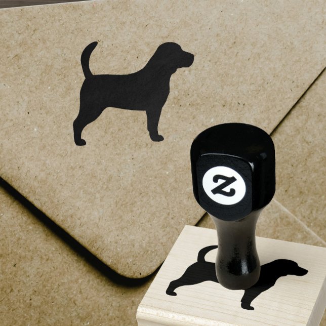 Beagle Hunde Silhouette Gummi Briefmarke Gummistempel (Von Creator hochgeladen)