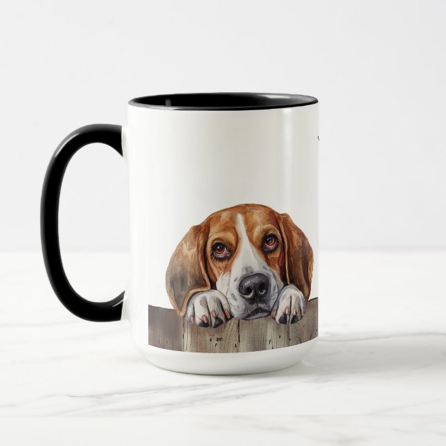 Beagle Hunde Tasse (Links)