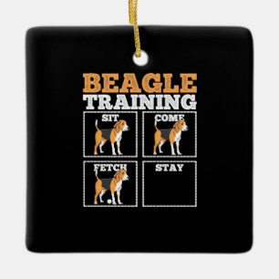 Beagle Hunde-Training Hund Keramikornament