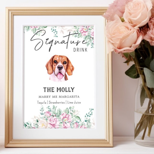 Beagle Hunde Unterschrift Trinkzeichen Poster (Von Creator hochgeladen)