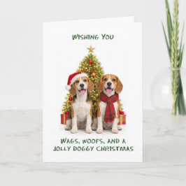 Beagle Hunde Weihnachten