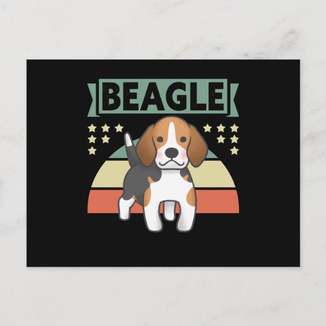 Beagle | Hundebesitzer Beagle Postkarte (Vorderseite)
