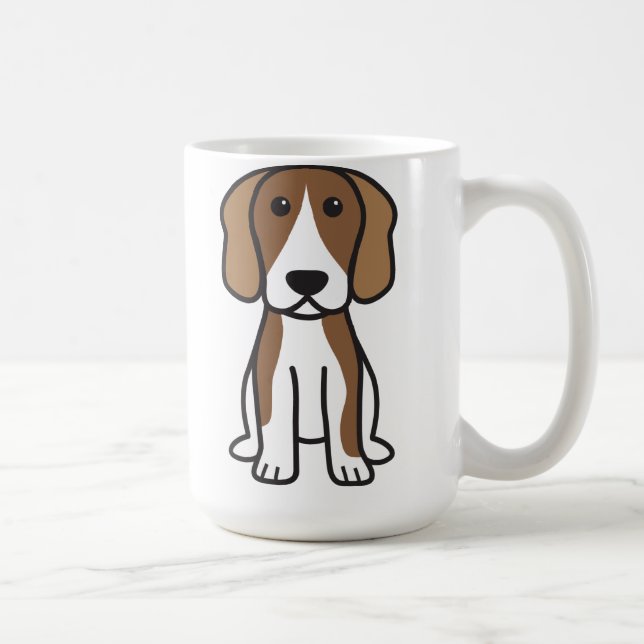 Beagle-HundeCartoon Tasse (Rechts)