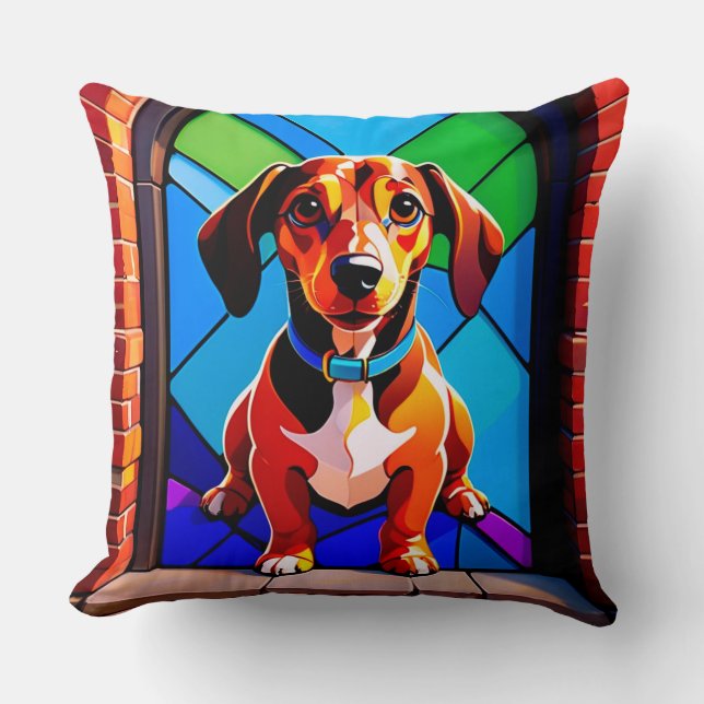 Beagle-Hundefan Geschenk Kissen (Vorderseite)