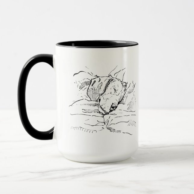 Beagle-Hundefreund-Illustration  Tasse (Links)