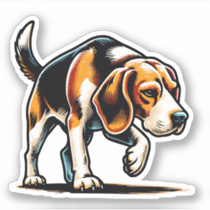 Beagle-Hundekleber Aufkleber