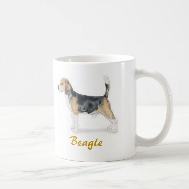 Beagle, Hundeliebhaber reichlich! Tasse (Rechts)