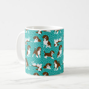 Beagle-Hunderasse - Türkis Kaffeetasse