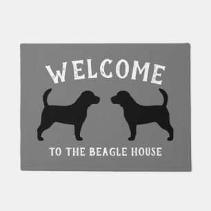 Beagle-Hunderassen-Silhouetten individuell Fußmatte