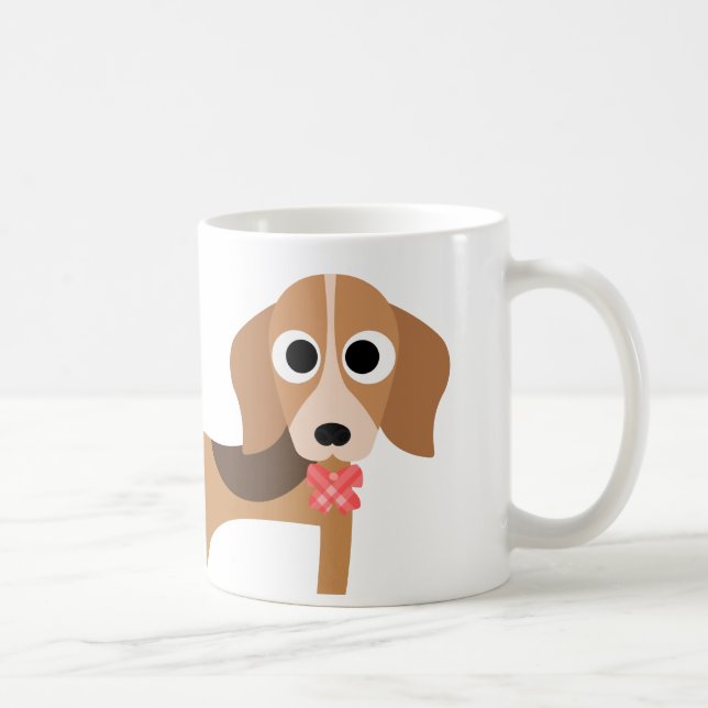 Beagle-Hundewelpen-Kaffee-Tasse Kaffeetasse (Rechts)