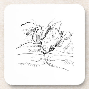 Beagle-Hundliebhaber-Illustration  Getränkeuntersetzer