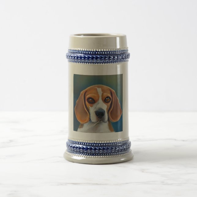 Beagle - Hundportrait Bierglas (Mittel)