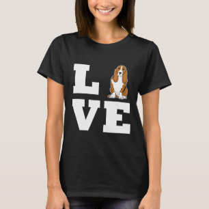 Beagle-I Liebe Basset Hound T-Shirt